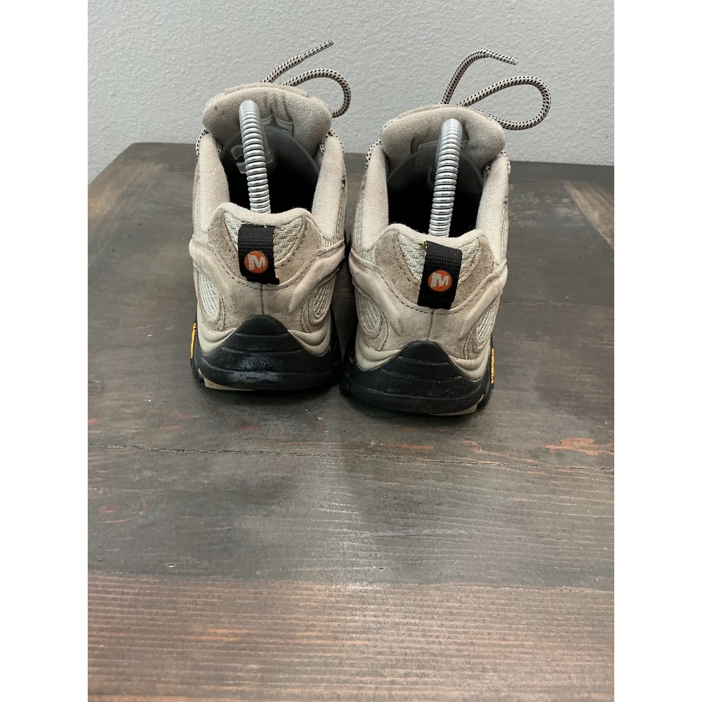 Merrell Moab Women's Hiking Shoes Taupe Suede Mesh Trail Size 7.5 - Picture 4 of 10